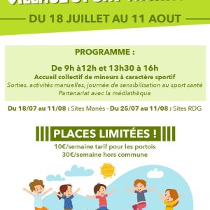 Village s'port vacances été 2022 Le Port