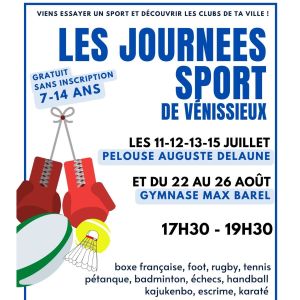 Les journées sport du Vénissieux été 2022