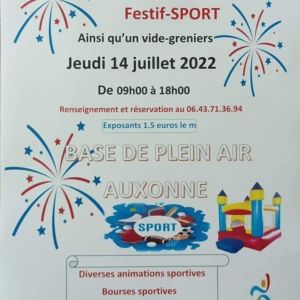 Festi sport Juillet 2022 Auxonne